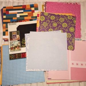 scrapbook paper lot